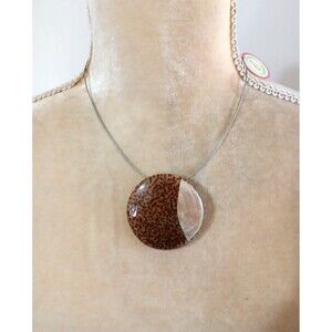 NWT Origin for Culture Mix necklace round pendant necklace floating necklace